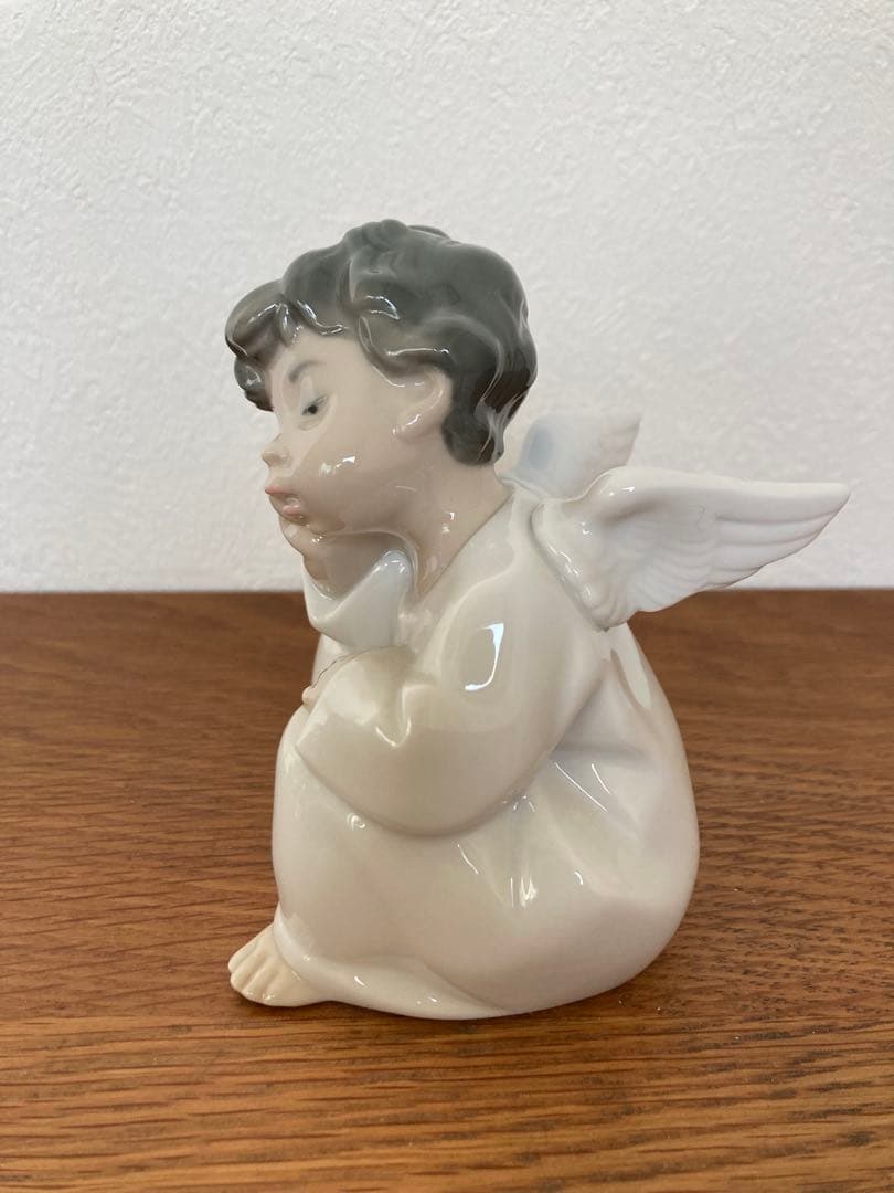 リヤドロ　LLADRO 天使　2体セット「可愛いフルート」「可愛い考えごと」