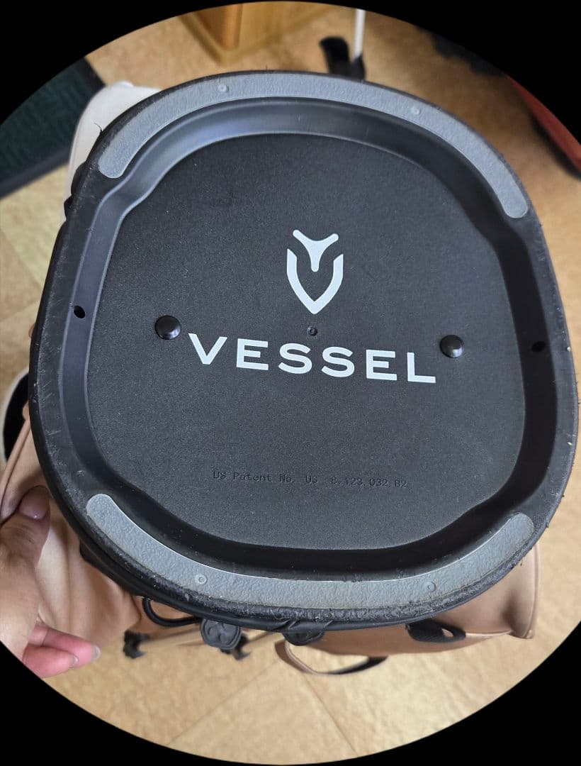 Vessel ゴルフバッグ ベージュ/ホワイト