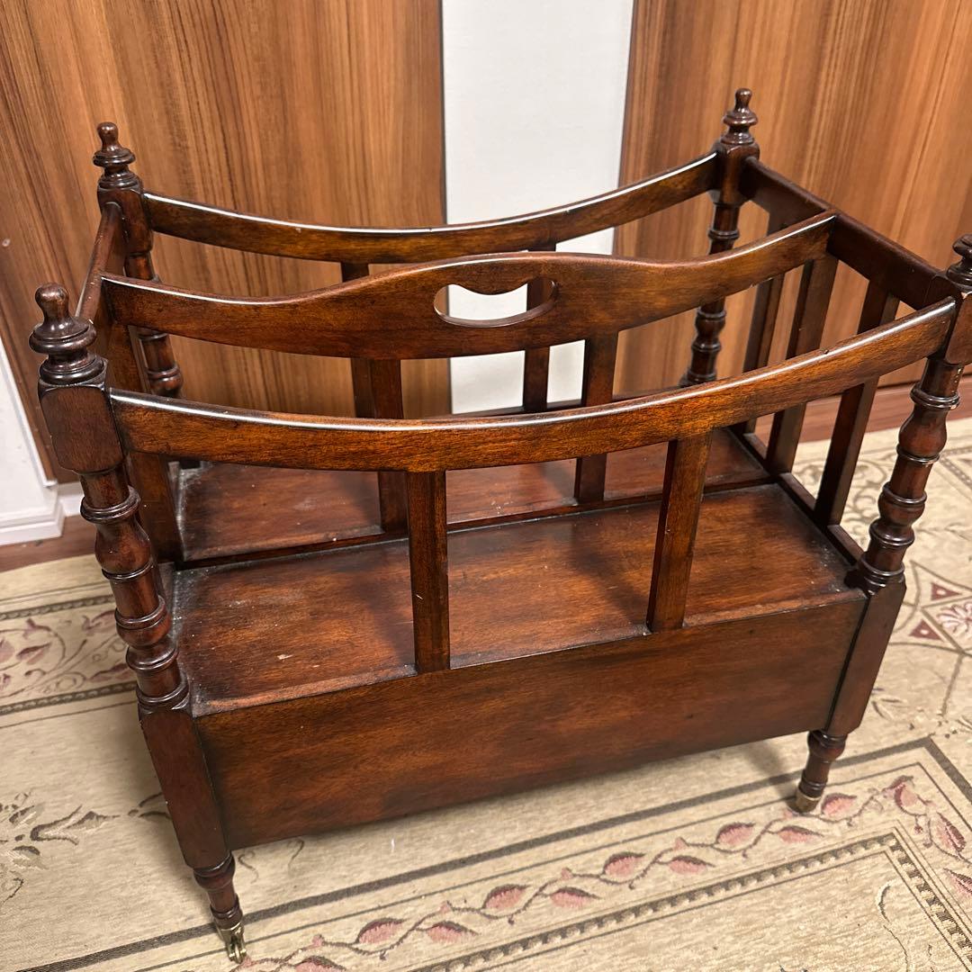 アンティーク 木製ベンチ 引き出し付き