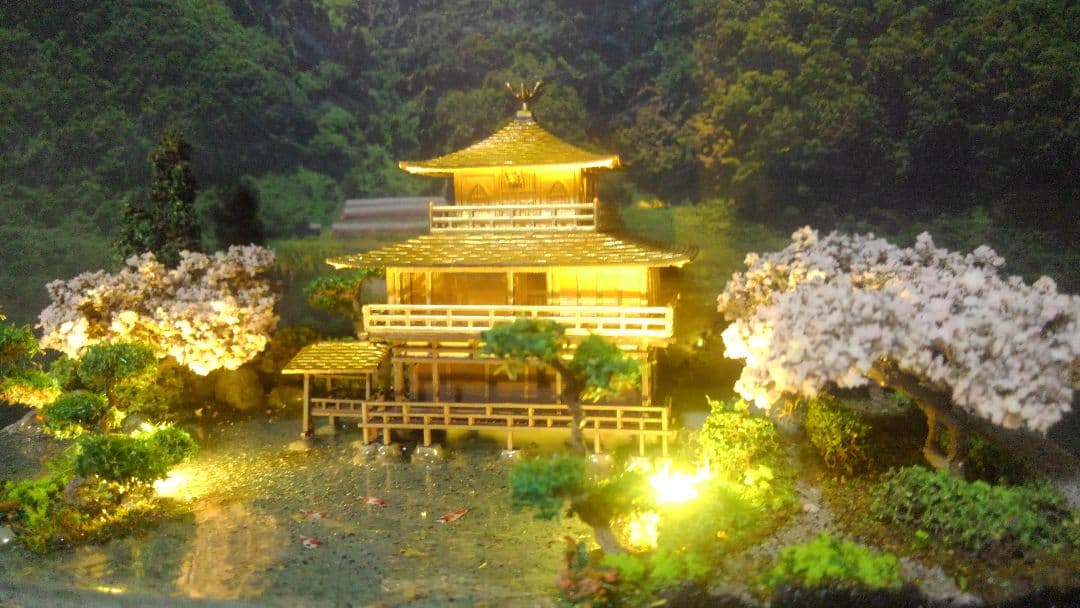 お寺✨お城✨新金閣寺✨プラモデル‼️SP仕上げジオラマ、製作オーダー受付ます❗