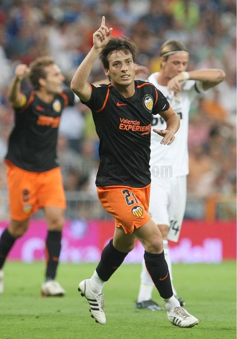 バレンシア 08/09 シルバ #21　ユニフォーム　長袖　アウェイ