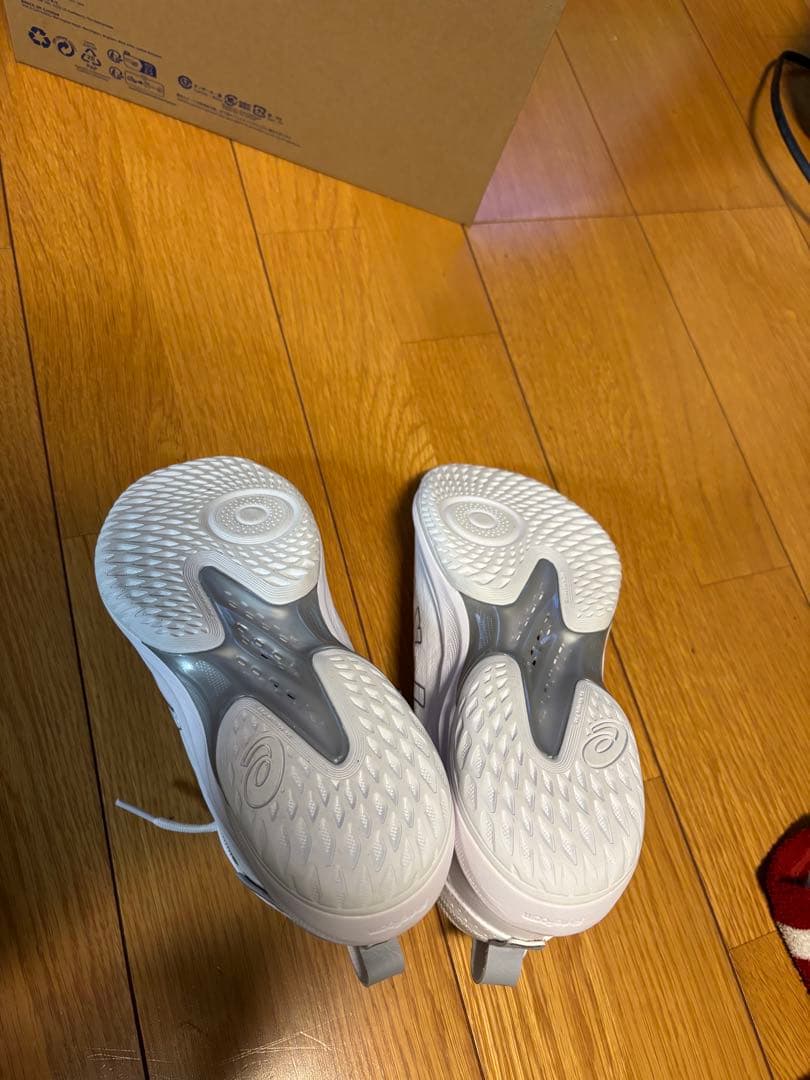 ASICS GELHOOP V17 EXTRA WIDE 25.0cm ホワイト