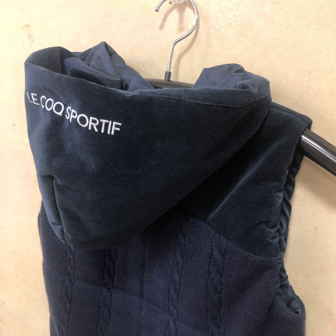 ルコックスポルティフレディスゴルフ中綿入りベストLネイビー