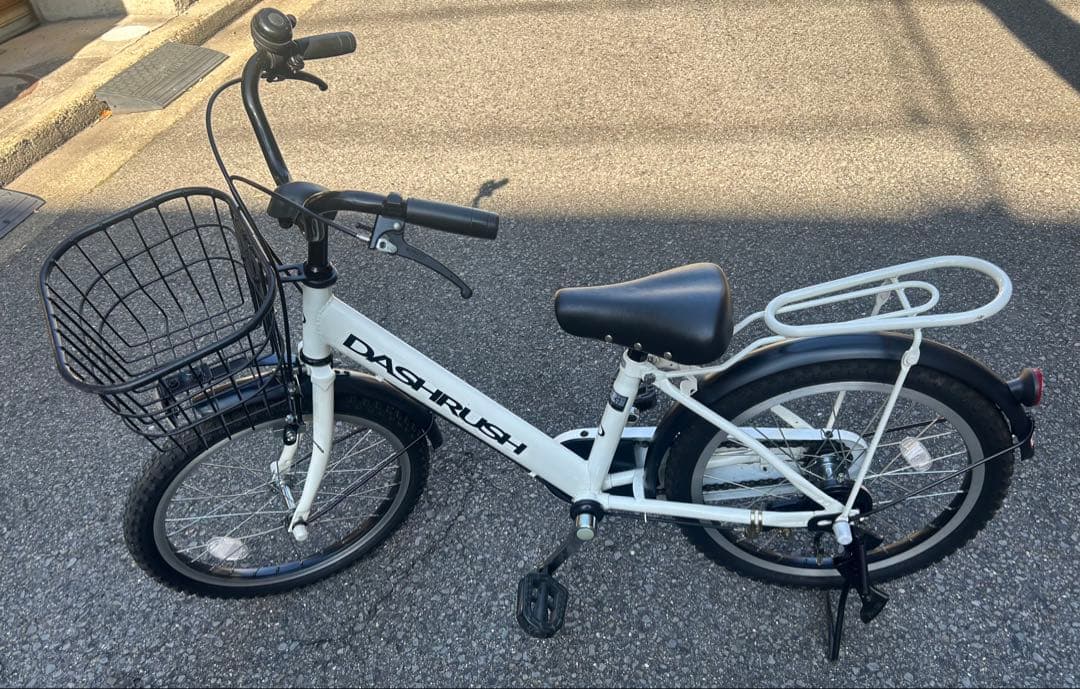 DASH RUSH 子供用自転車 ホワイト 18インチ 引き渡し限定 大阪
