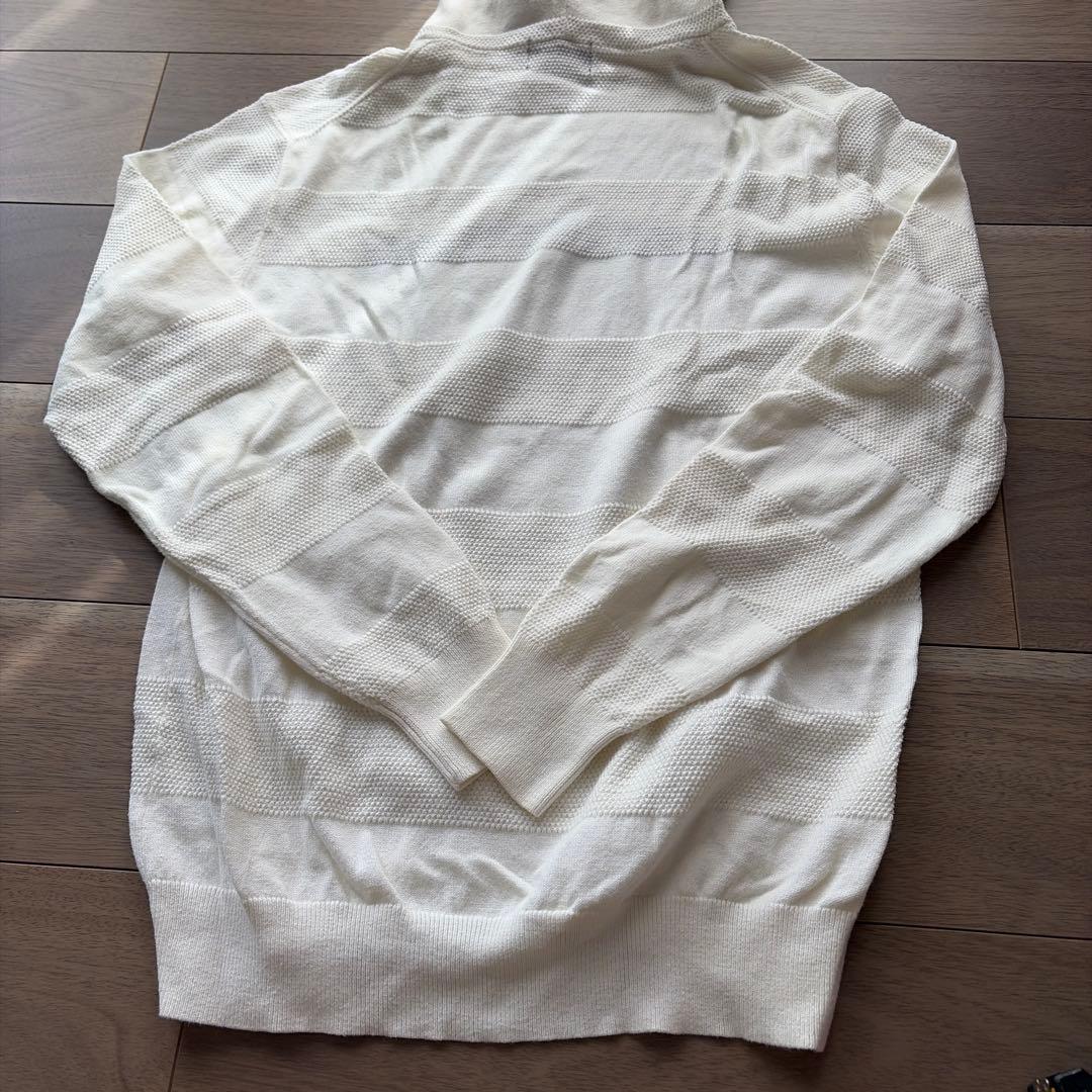 PEARLY GATES フード付きニット ホワイト　4