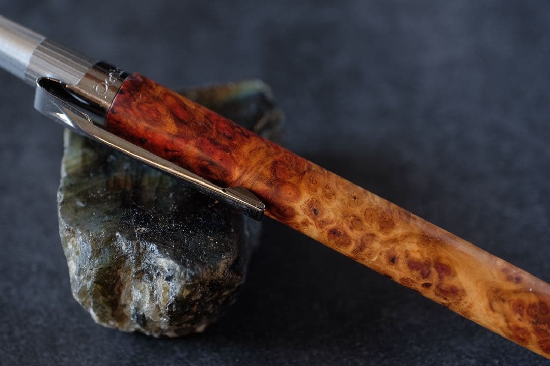 PG5木軸カスタム0229　高村杢工房 製図用シャープペンシル　花梨瘤