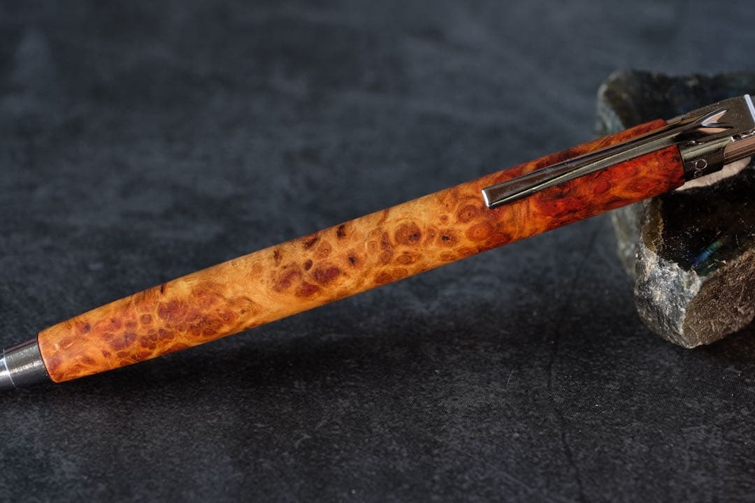 PG5木軸カスタム0229　高村杢工房 製図用シャープペンシル　花梨瘤