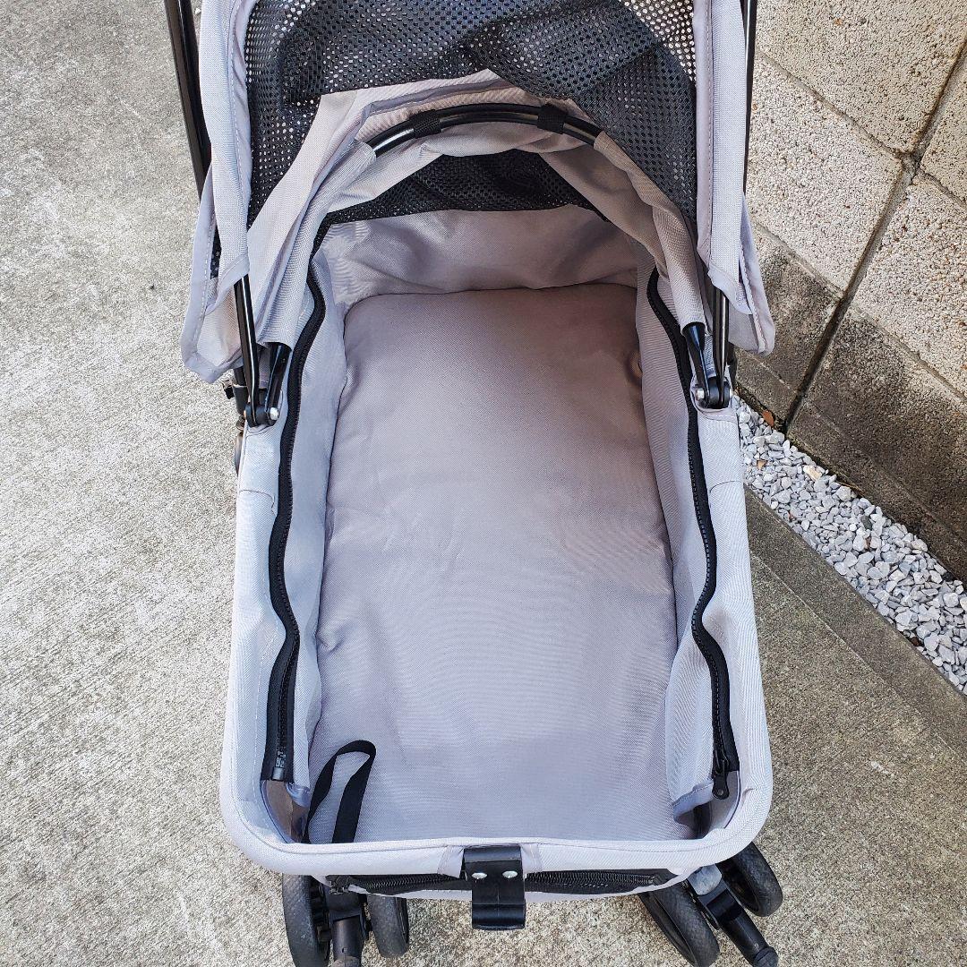 大阪熊ペットカート 分離型 グレー 中小型「BELLO」 極美品