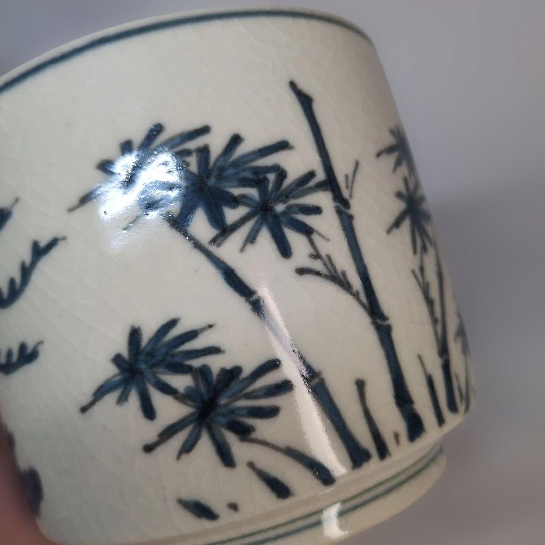 染付　鳳凰　茶道具　火入　灰器　茶碗　伊万里　古伊万里　青花　骨董　古玩