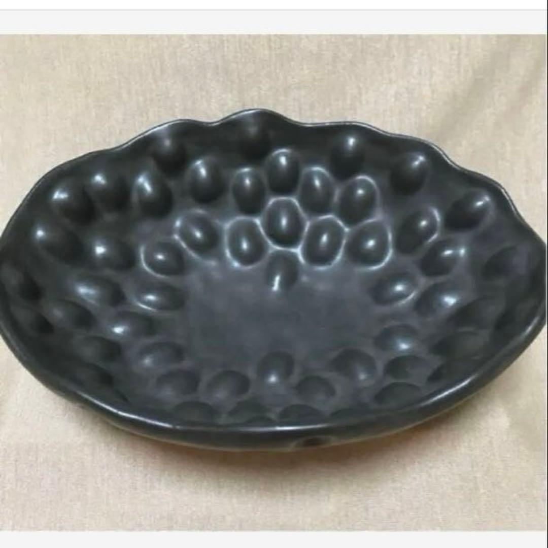 和モダン　作家　個性的　アート　盛り皿　器　鉢　フラワーベース　花器