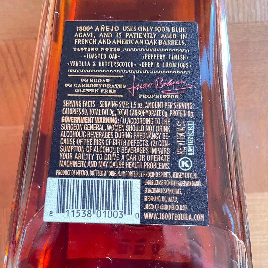 1800 Tequila Añejo 750ml