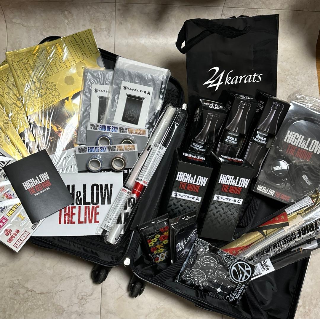 HIGH & LOW ローソンくじ キャリーケース入り他　Tシャツおまけ付き
