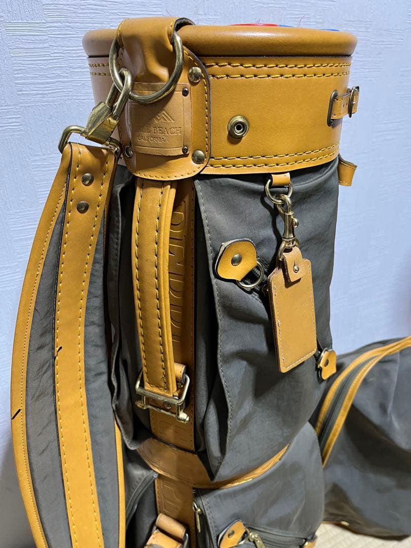 激レア！PEBBLE BEACH CALIFORNIA キャディーバッグ　布製