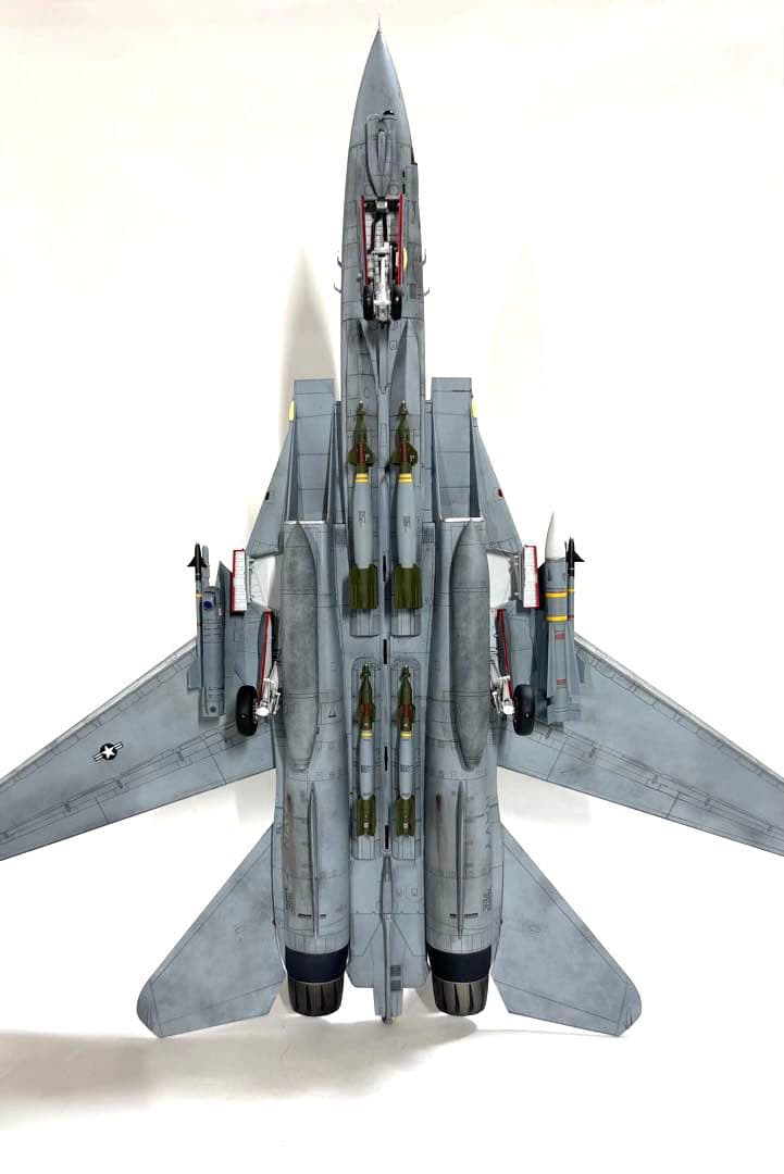 タミヤ 1/48 ジョリーロジャース仕様F-14D トムキャット 完成品