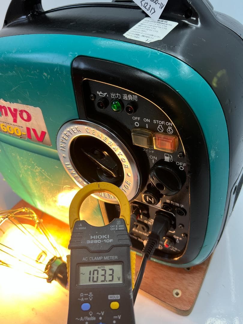 デンヨー インバーター発電機 GE1600SSIV 【動作良好・保証付】1231