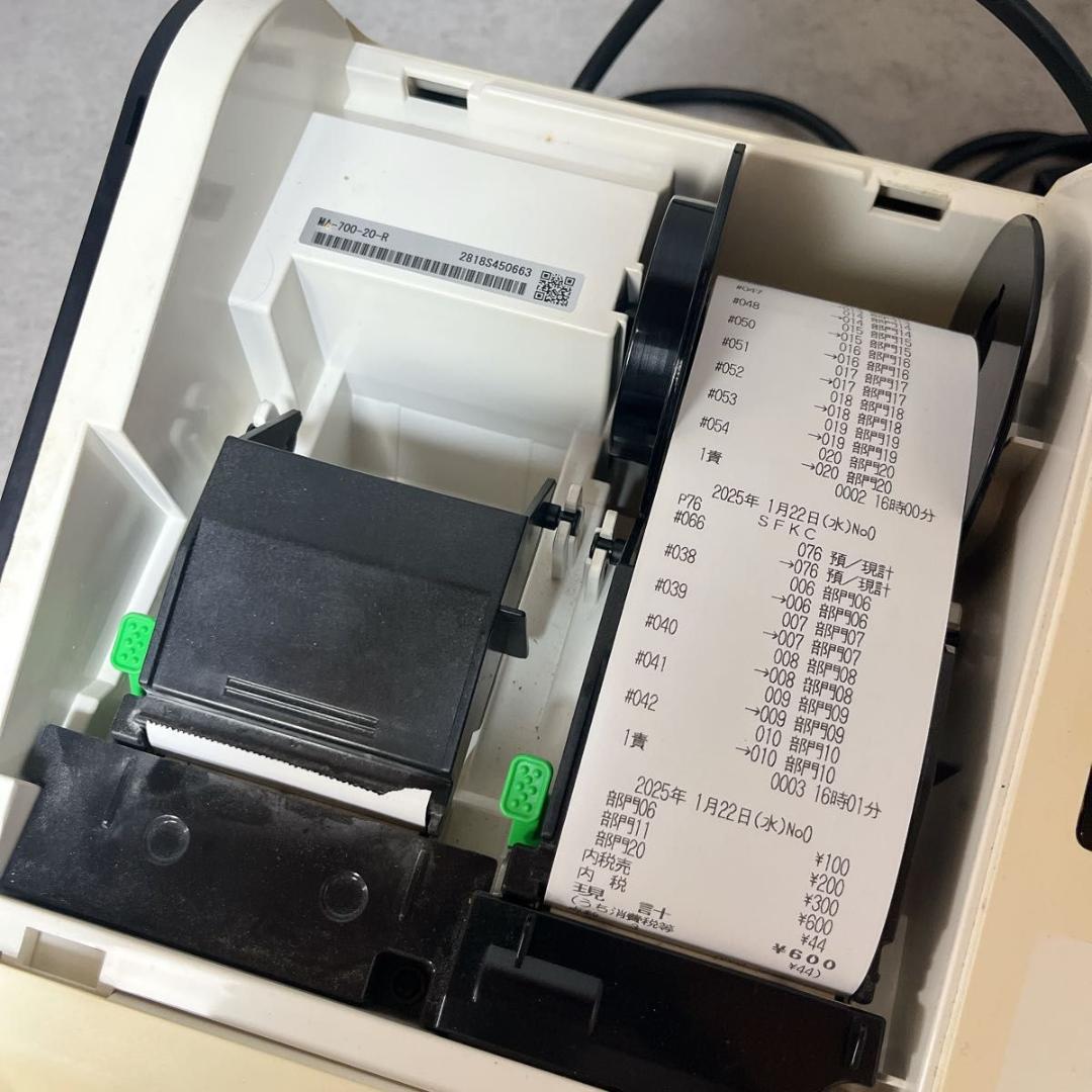 TEC 東芝テック 電子レジスター MA-700-20-R 20部門 飲食店向け