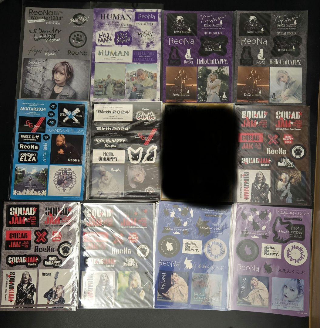 ReoNa 会場限定ステッカー 12種