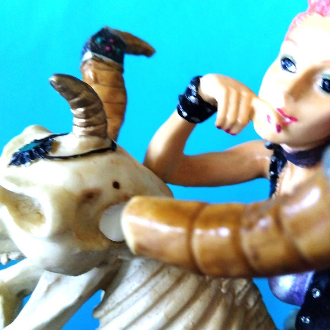 ✫レトロポップ✫セクシーガール✫アメリカンバイクボーンライダーフィギュア角欠美品