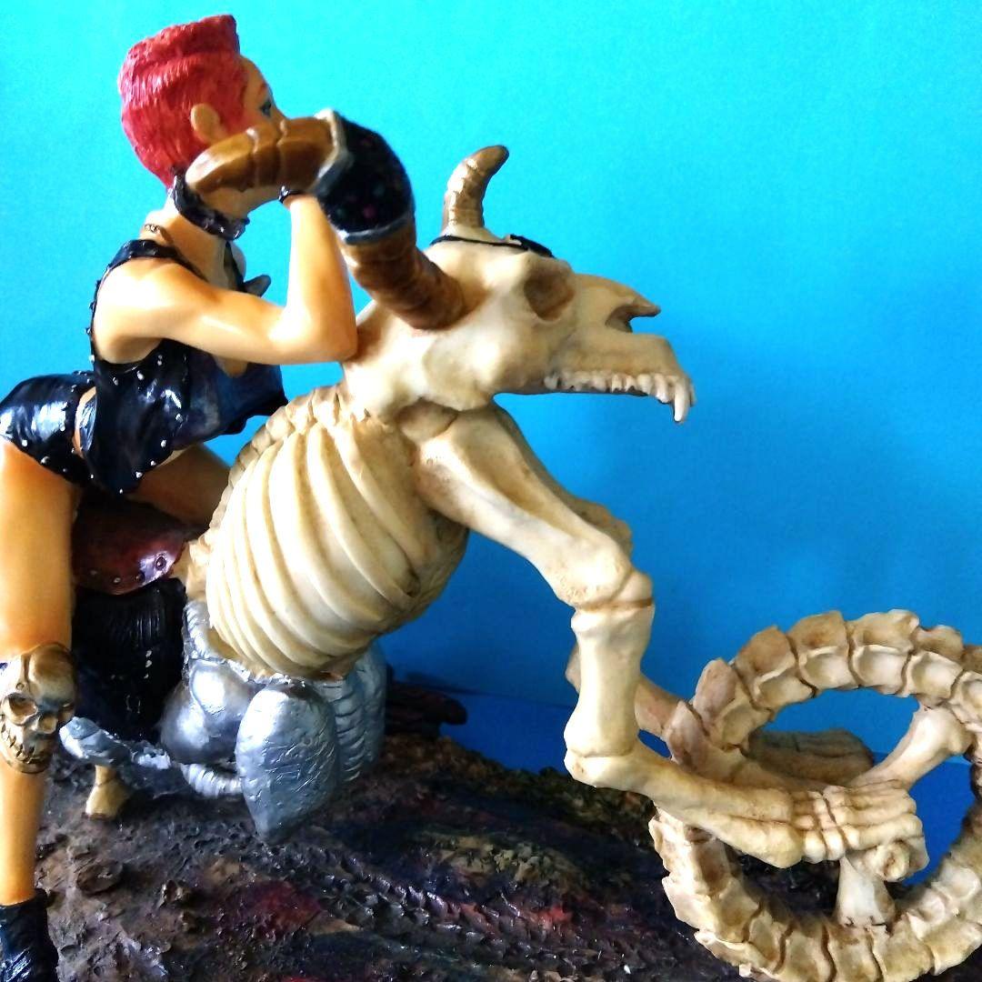 ✫レトロポップ✫セクシーガール✫アメリカンバイクボーンライダーフィギュア角欠美品