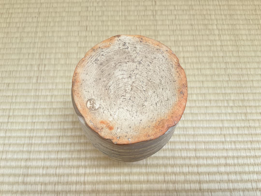 陶兵衛　紅葉細水指　淡々斎箱書030