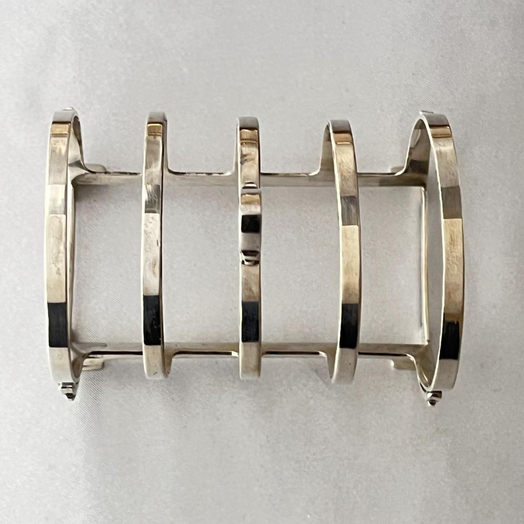 【MAPPIN & WEBB】 アール・デコのトーストラック【純銀】マッピン