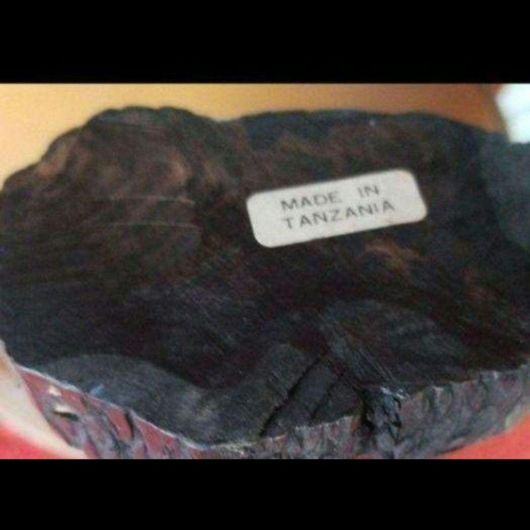 木製女性像 彫刻　レア、タンザニアの一刀彫オブジェです