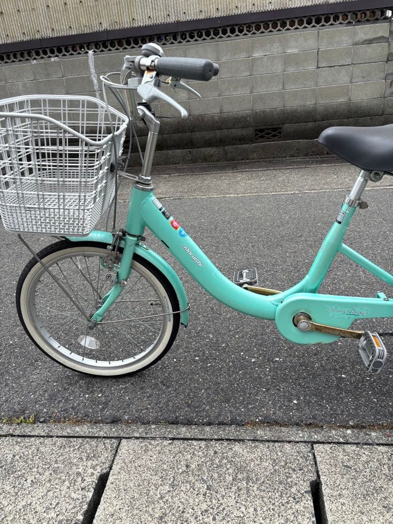 [一宮市近郊限定]ミントグリーン 大人用三輪自転車　前後バスケット付
