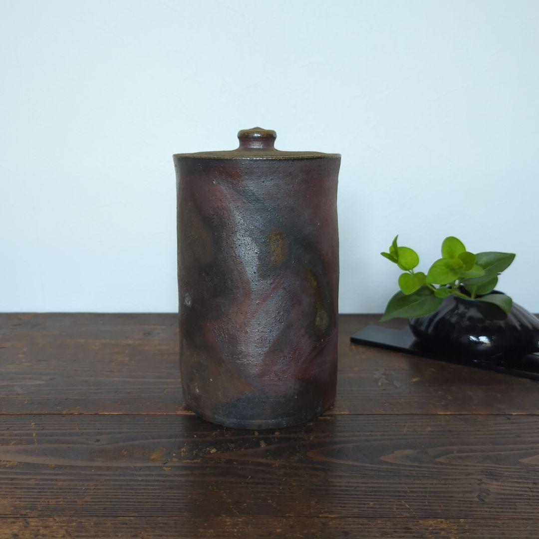 骨董品　陶芸　茶道具　備前焼　水指 細水指　宝山窯　森善一郎（陶号　宝山）