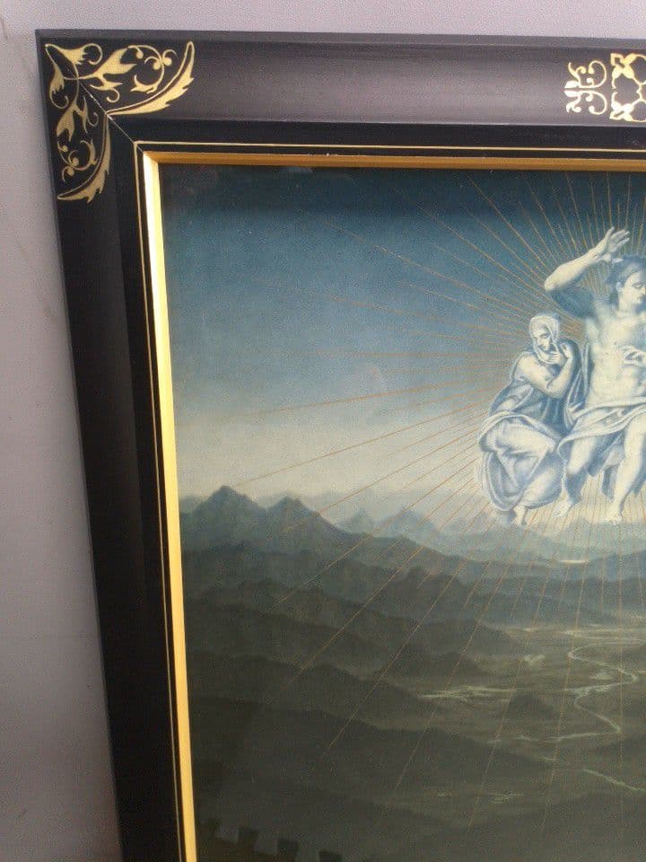 相馬武夫絵画　期待　1983年7月　ミケランジェロによる　外寸約83×55cm