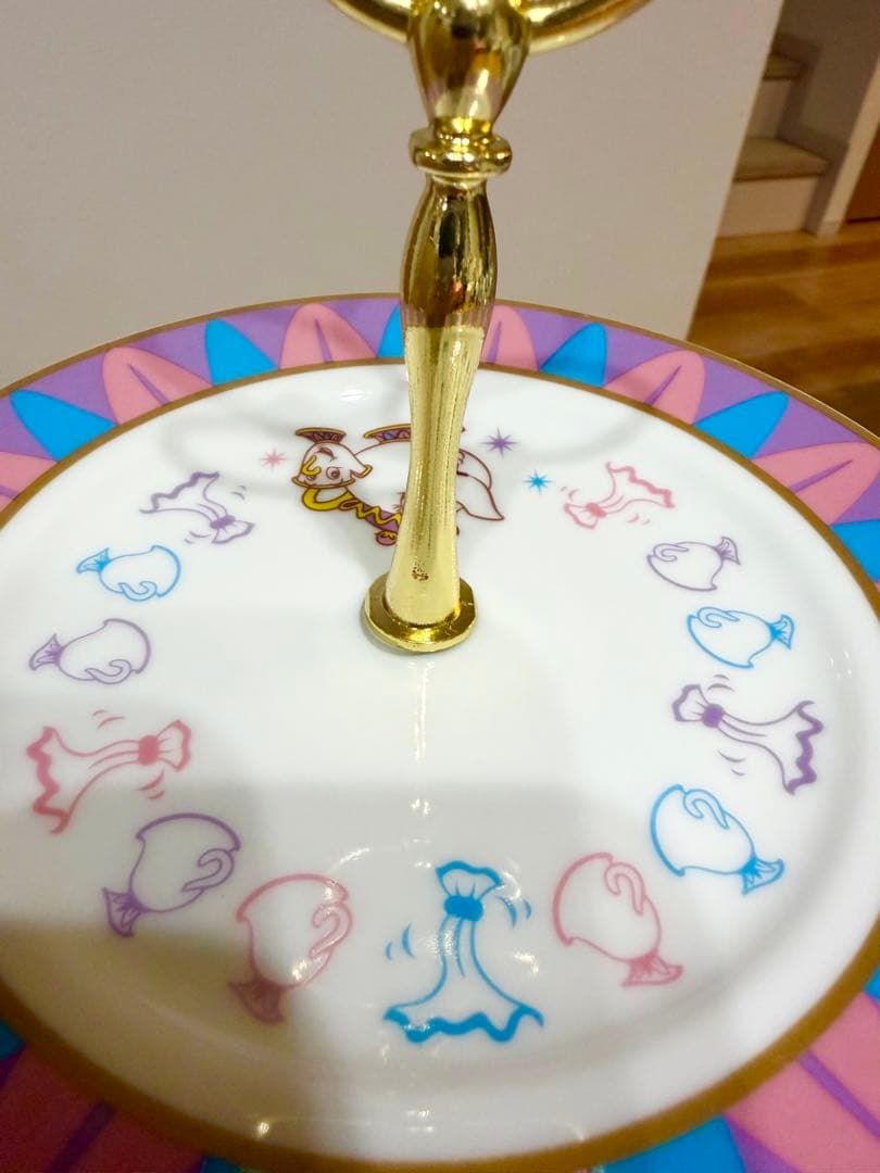 美品 ディズニーリゾート　美女と野獣　ポット婦人　ティーセット7点セット