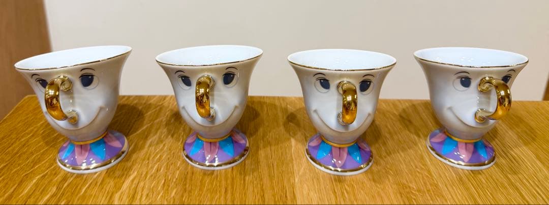 美品 ディズニーリゾート　美女と野獣　ポット婦人　ティーセット7点セット