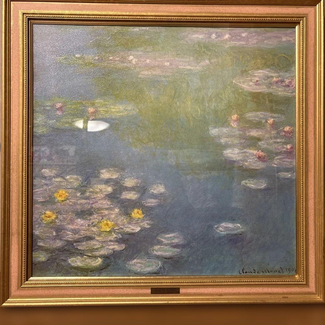 Claude Monet 睡蓮 油彩画 立体複製画