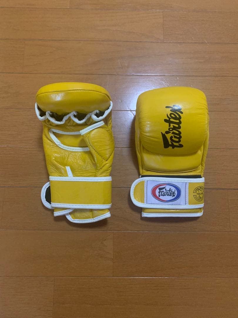 Fairtex FGV 18 スパーリンググローブ イエロー サイズS
