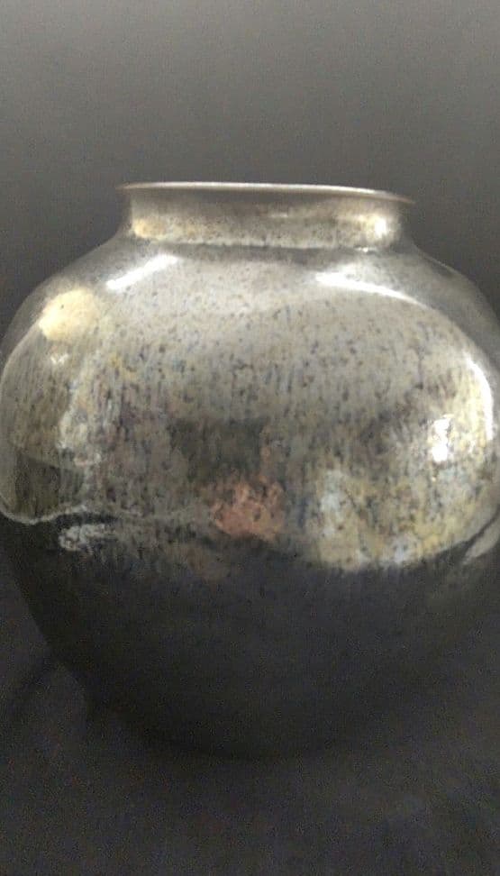 木村盛和  鉄釉窯変 壺