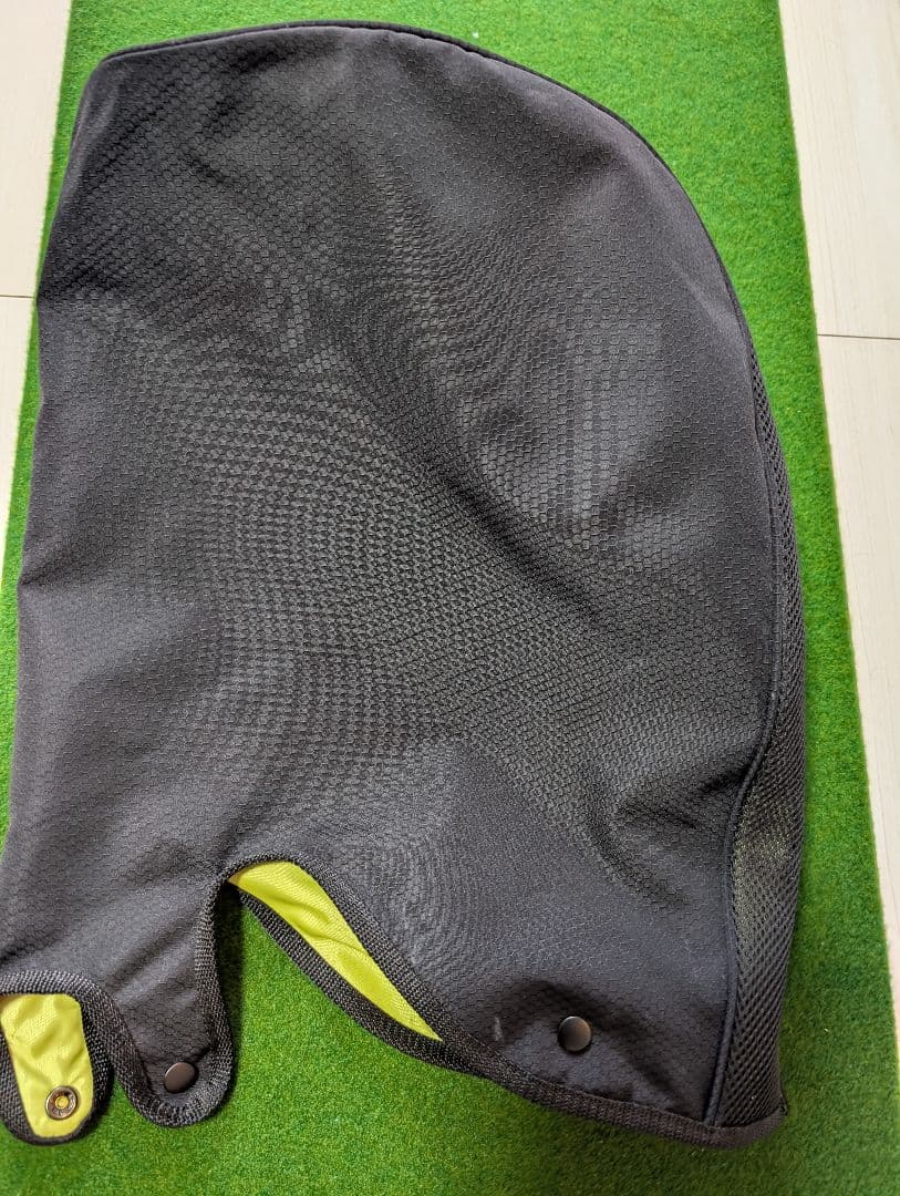 【美品】軽量 adidas キャディバッグ 黒/黄色　9型