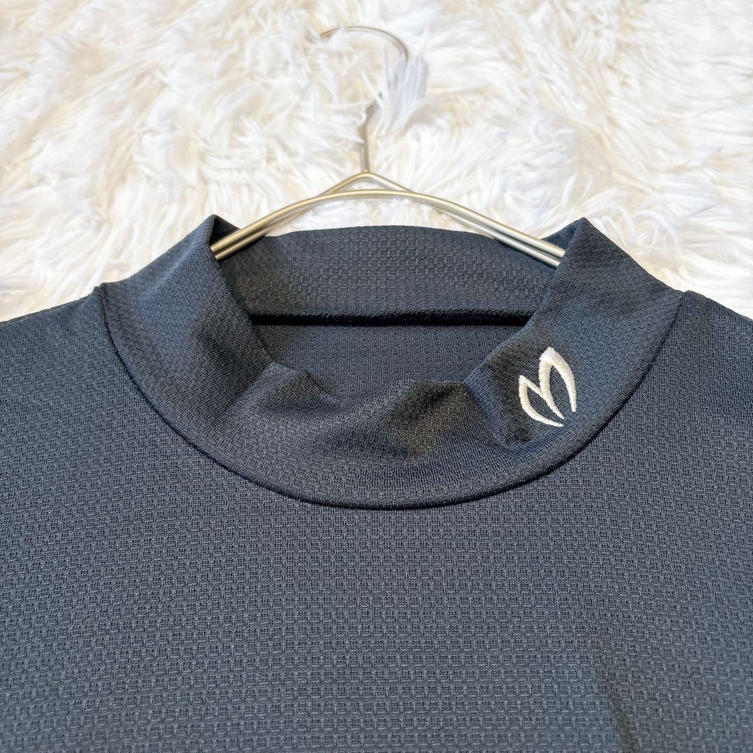 【新品】マスターバニーエディション 半袖 ハイネックシャツ メッシュ 黒 ロゴ