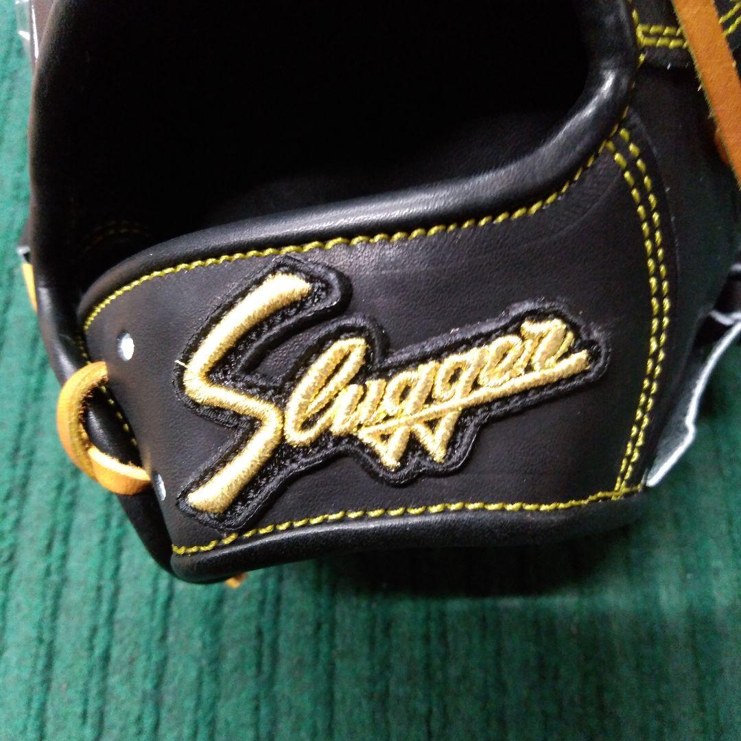 久保田スラッガー　硬式用　外野手　黒×タン　未使用品　KSG-SPY　グラブ袋付