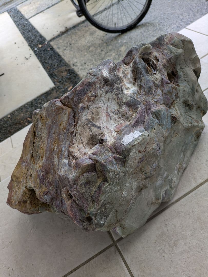 佐渡錦紅石 原石 特大 約30.6kg 天然石 赤玉石 鑑賞用 水石 希少 レア