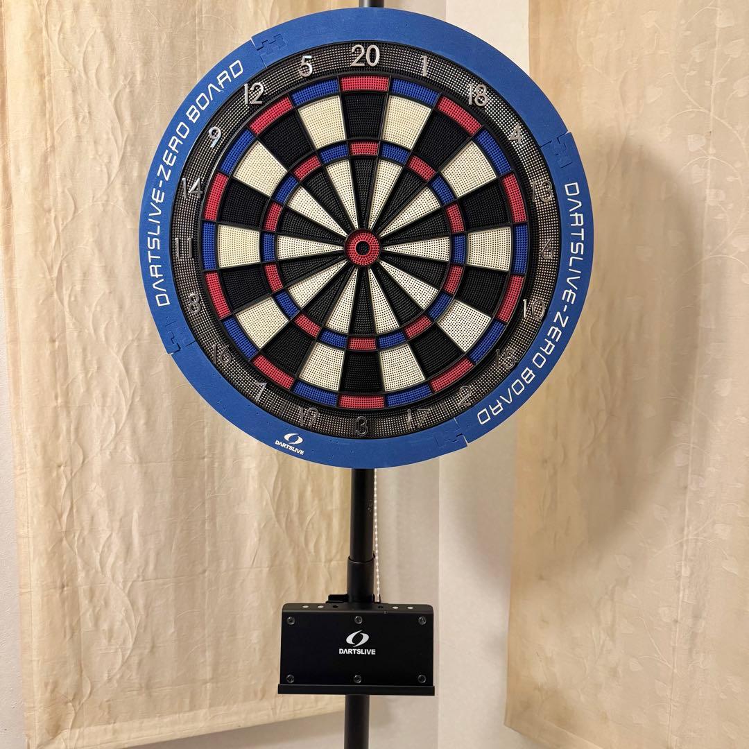 【美品】ダーツライブ ゼロボード ポールスタンド セット 静音 15.5 インチ