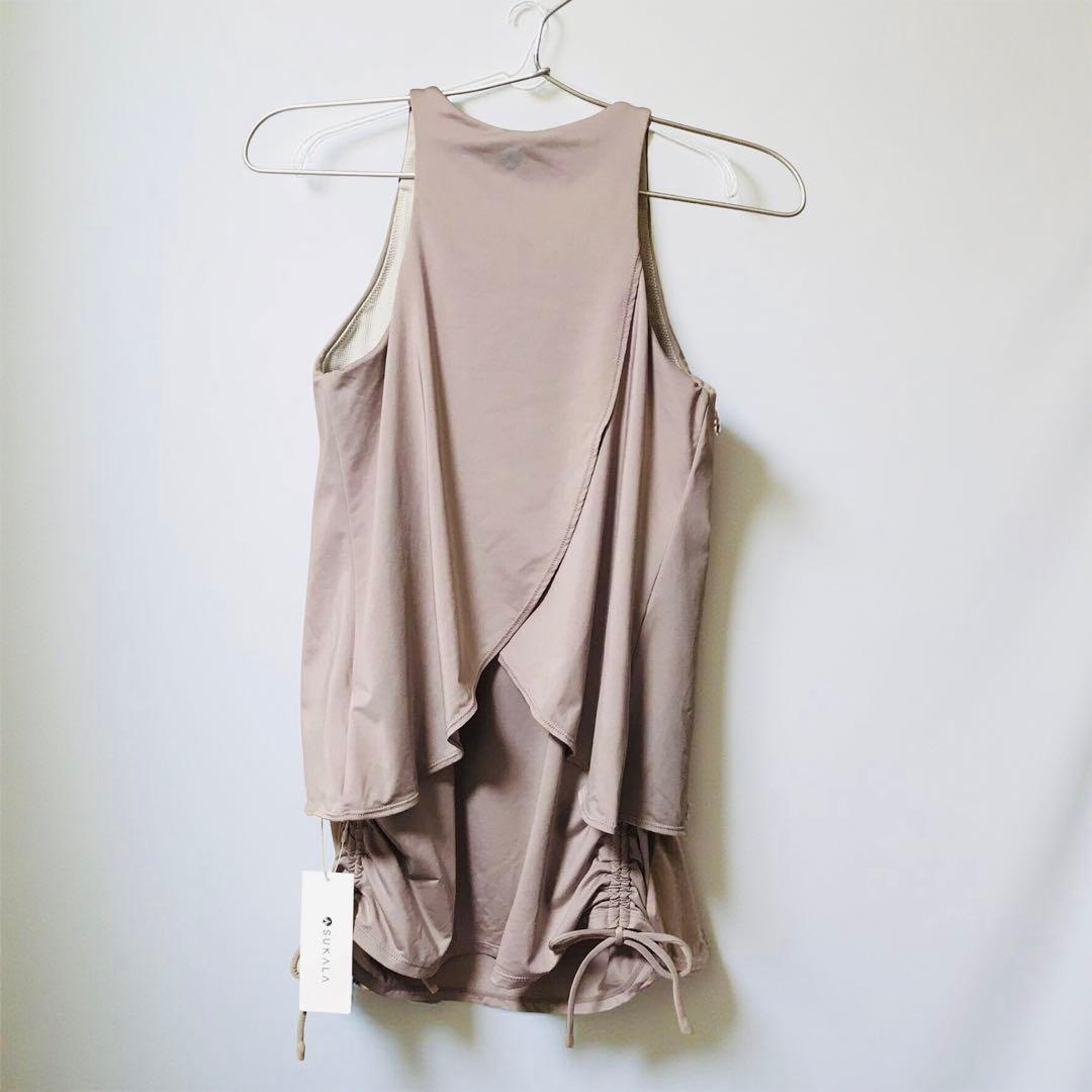 未着用　SUKALA カバーフレアタンクトップ　モカベージュ　M