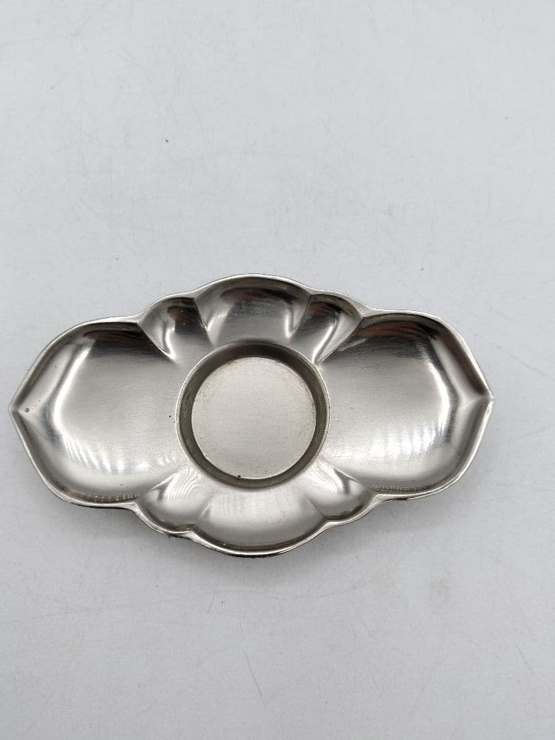 c809 煎茶 茶托 剣木瓜型 五客　乾茂號造印あり　茶道具 古物