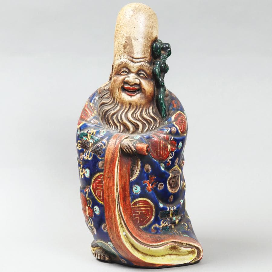 賢人像 37cm 福禄寿 福の神 置物