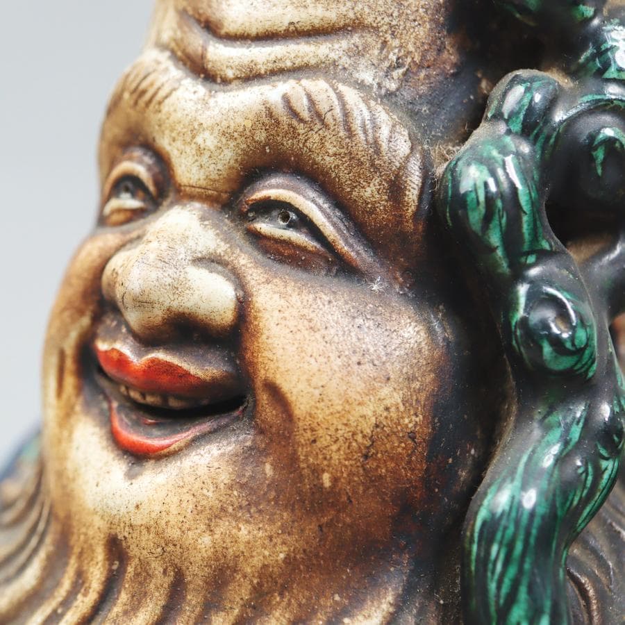 賢人像 37cm 福禄寿 福の神 置物