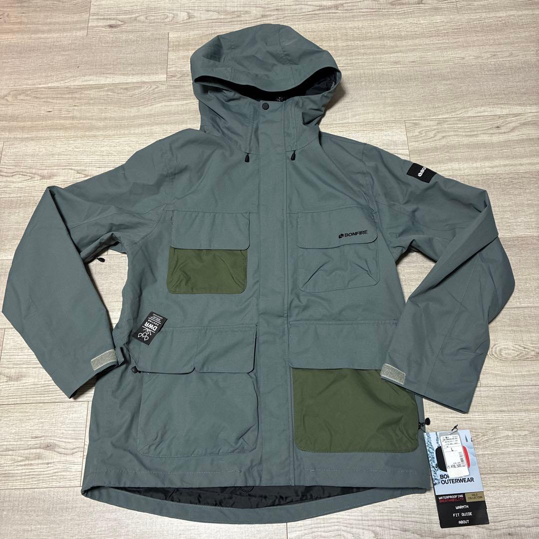 定価3.9万 ボンファイアスノーボード PITCH SHELL JACKET L