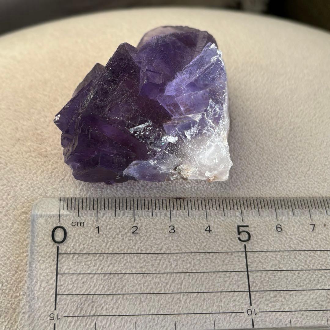 ウ*ん様 パキスタン産　バイカラー　フローライト　パープル　ブルー　原石　鉱物標