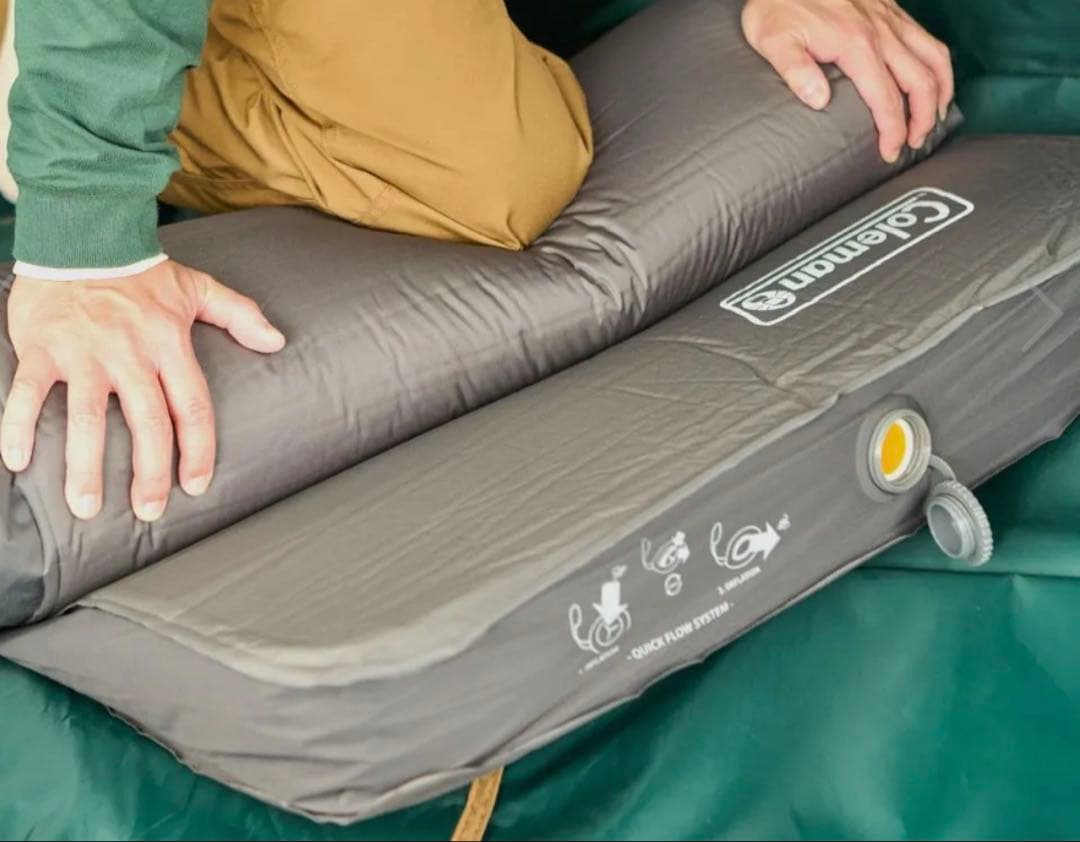 【美品】車中泊　Coleman インフレーターマット ハイピーク シングル