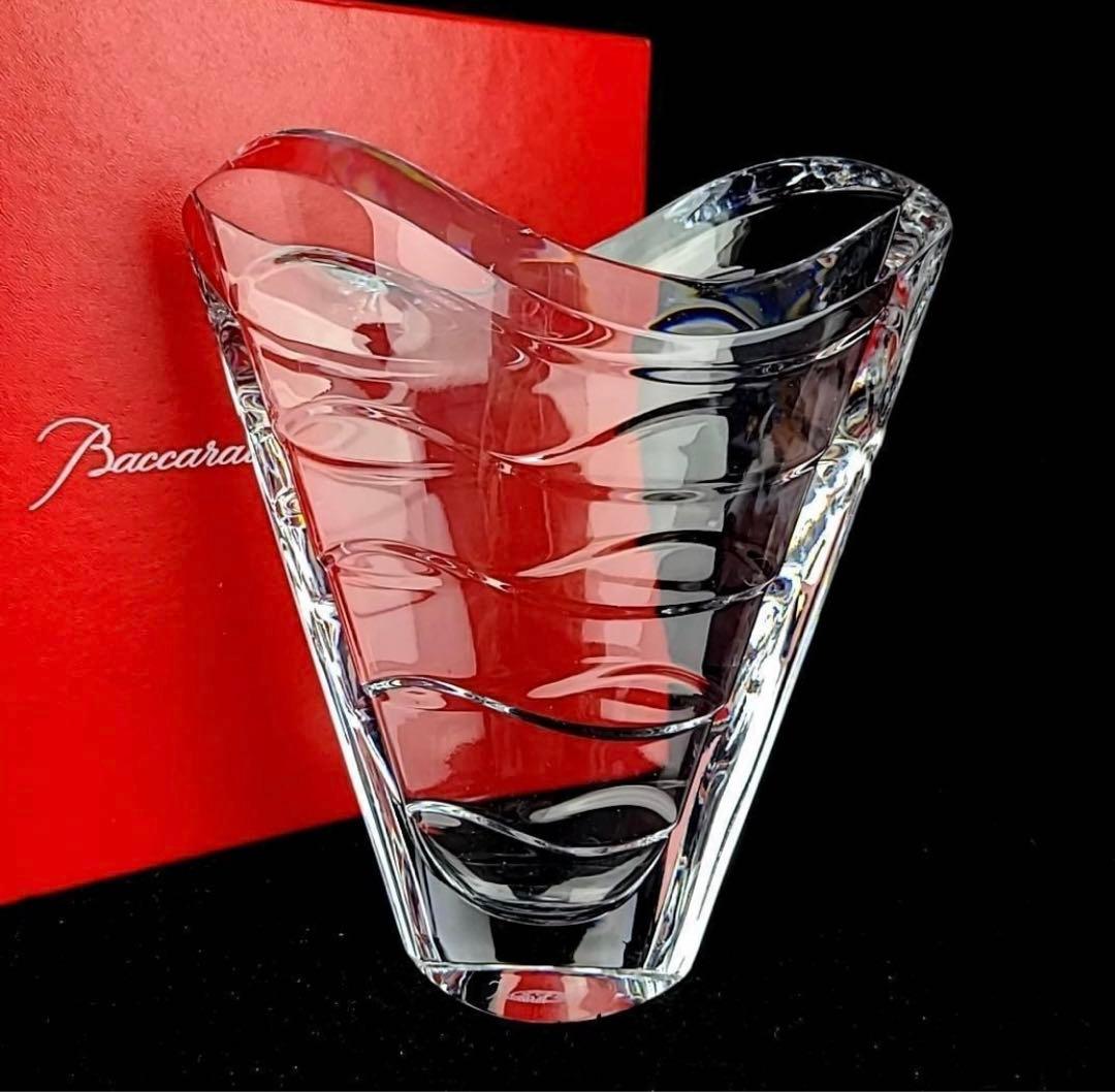 バカラ【美品】フラワーベース23センチ