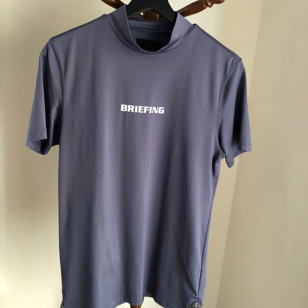 【美品】BRIEFING ブリーフィング モックネック グレー