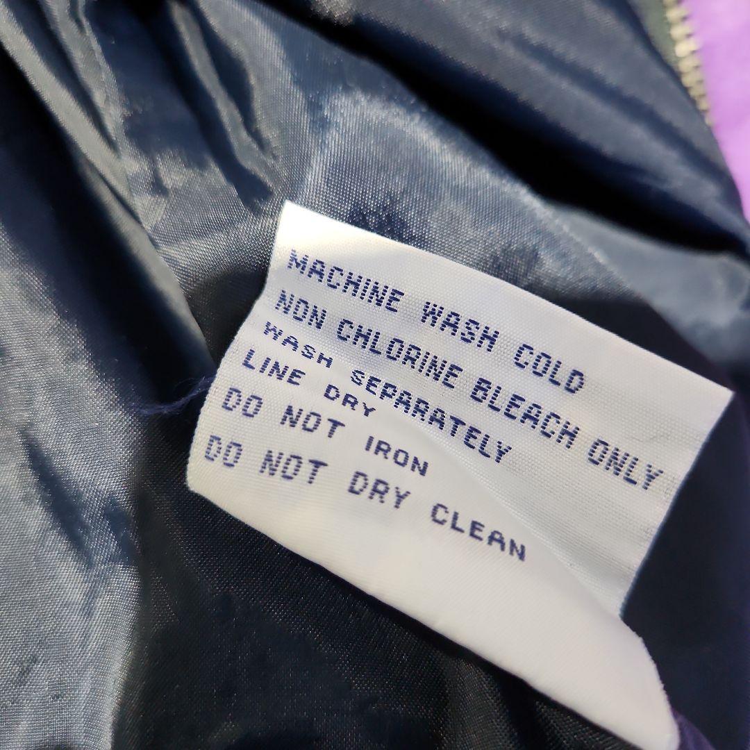 ヤンキース　マジェスティック　90s　刺繍スタジャン　XL　ブラックネイビー