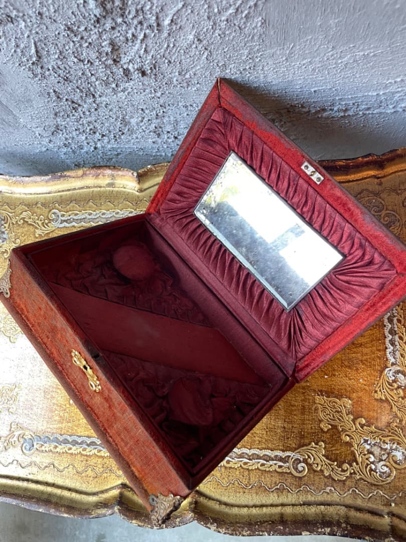 【フランス便】アンティーク ◆ミラー付ジュエリーボックスSALE~2/10迄